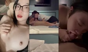 Bé nữ sinh kính cận vú to bú mút miệt mài trong bộ đồng phục trường